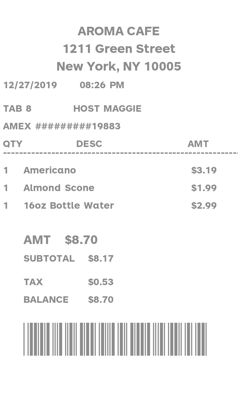 Store POS Receipt Maker