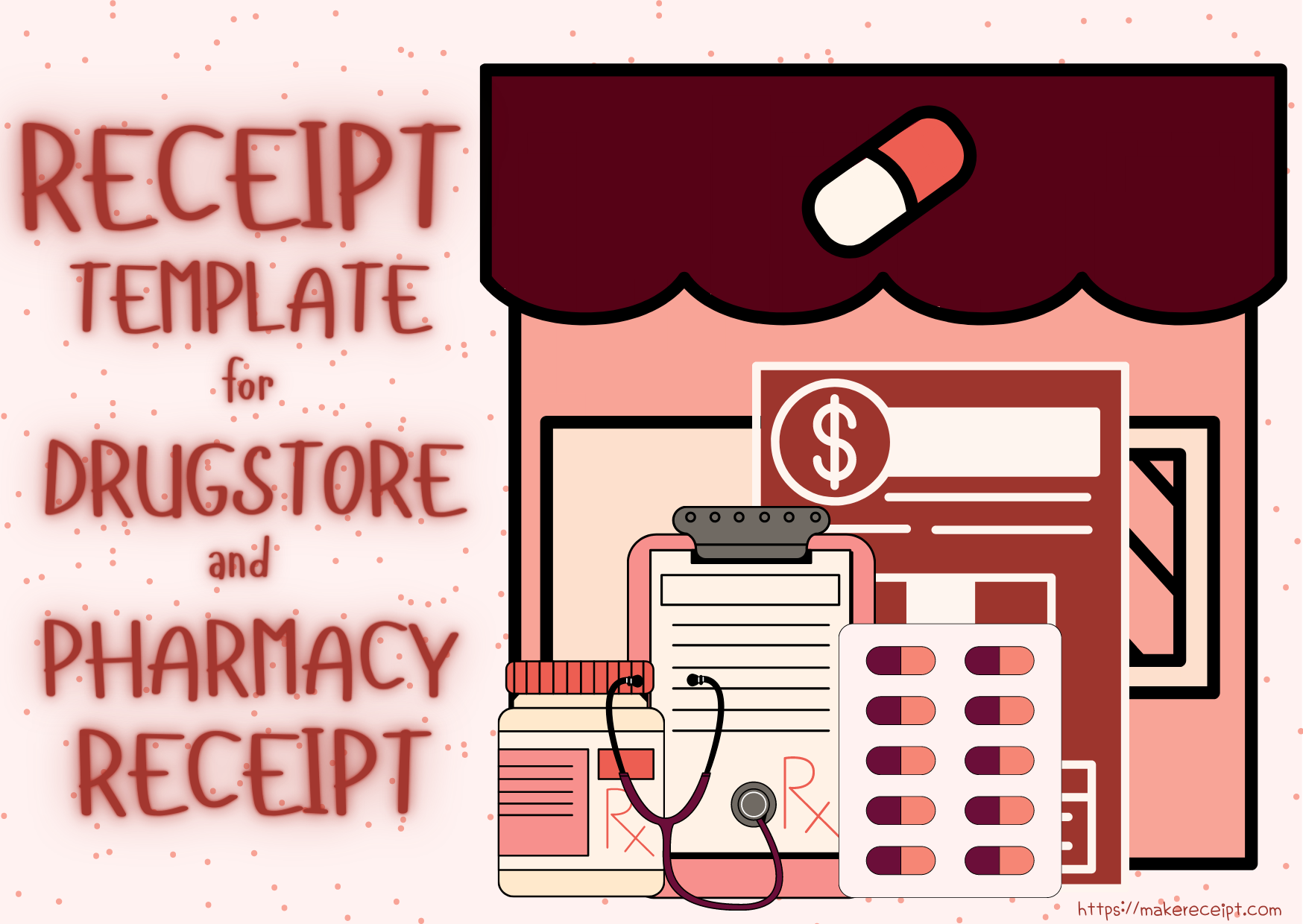 Receipt Template for Drugstore and Pharmacy Receipt